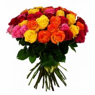 Букет из 41-й разноцветной розы