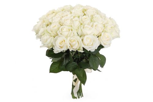 Заказать с доставкой 41 белую розу по Тольятти